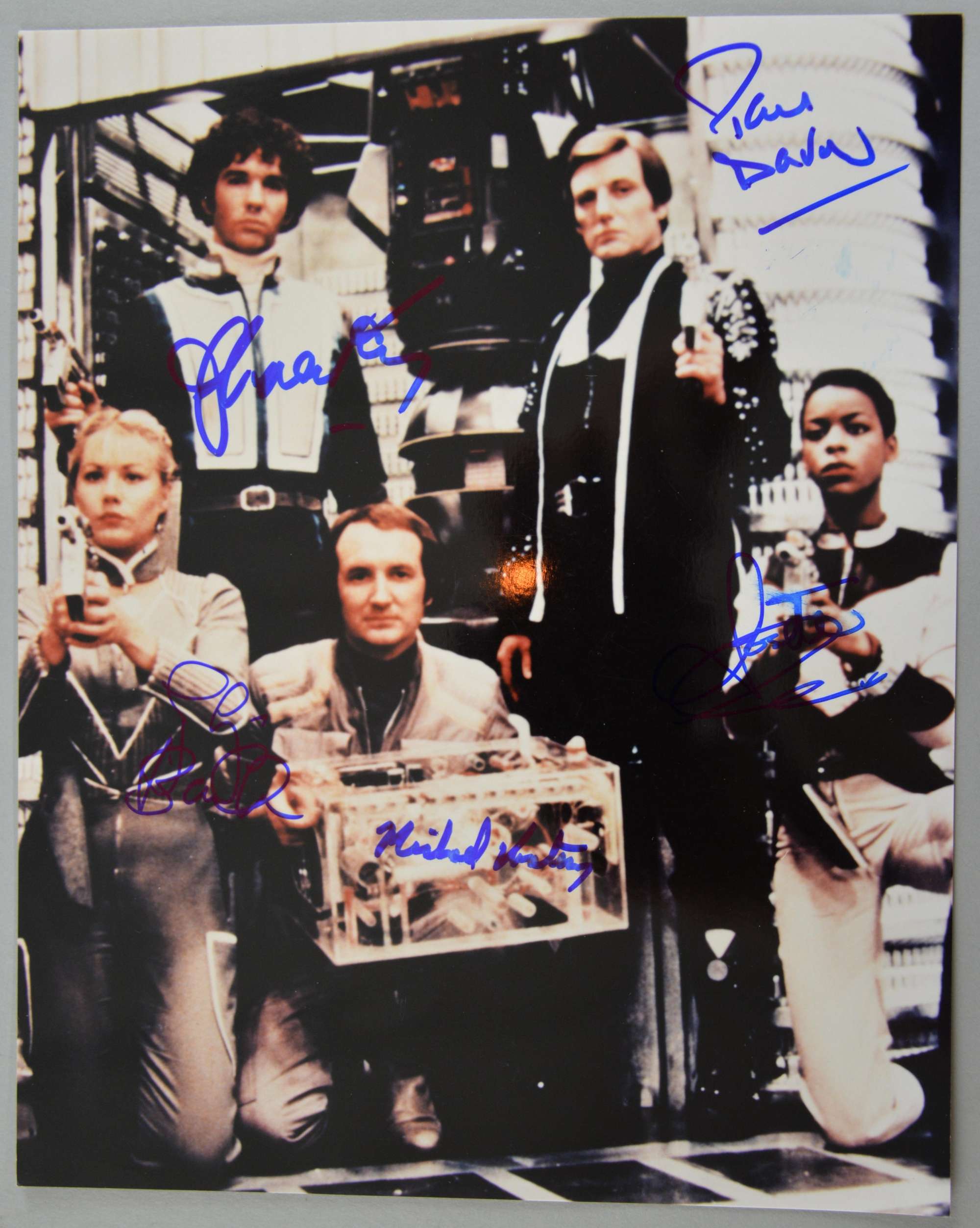 Appraisal: Blakes Science Fiction TV series promotional x photograph signed by