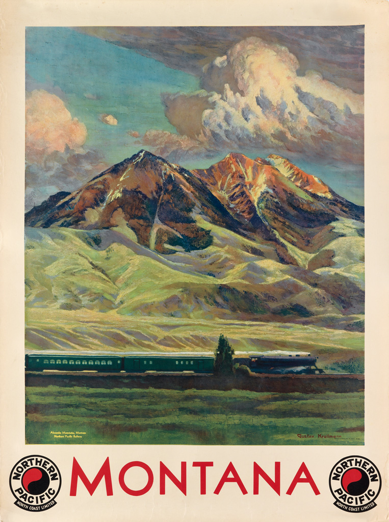 Appraisal: GUSTAV W KROLLMANN - MONTANA NORTHERN PACIFIC Circa x inches