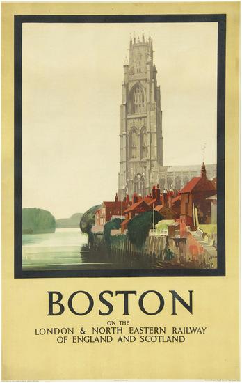 Appraisal: TAYLOR Fred RI BOSTON LNER lithograph in colours c condition