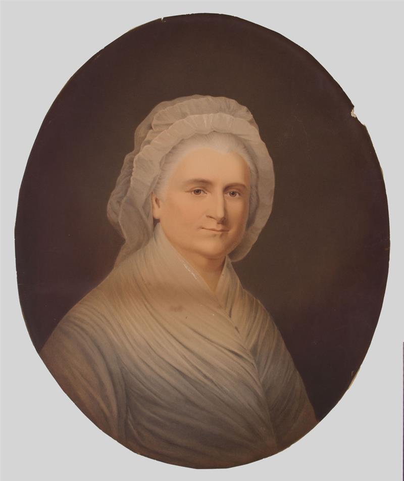 Appraisal: AMERICAN SCHOOL PORTRAIT OF MARTHA WASHINGTON Lithograph in black and