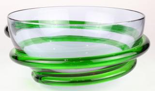 Appraisal: Italian Murano glass centerbowl Italian Murano glass centerbowl designed by