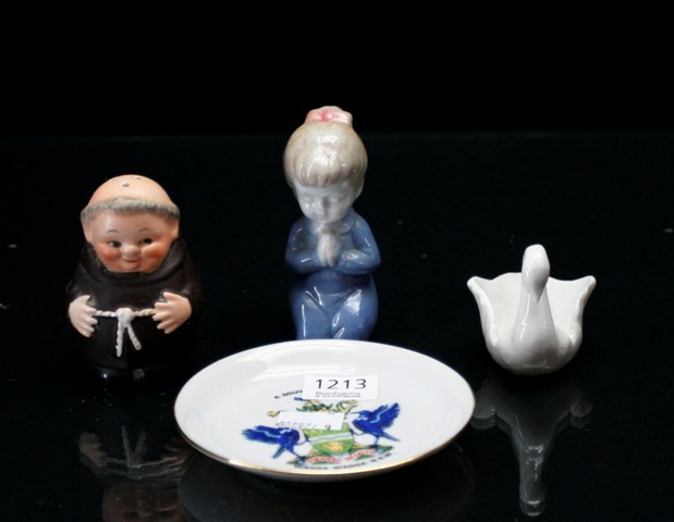 Appraisal: A collection of porcelain vases salts placeware holders and various