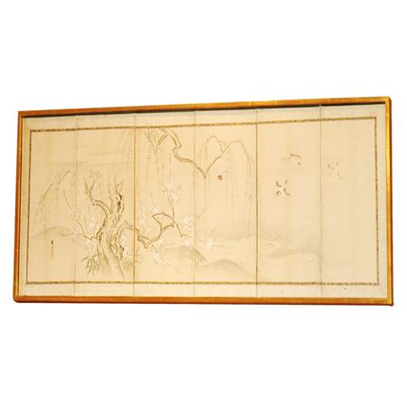 Appraisal: Six Fold Framed Asian Screen Estimate -