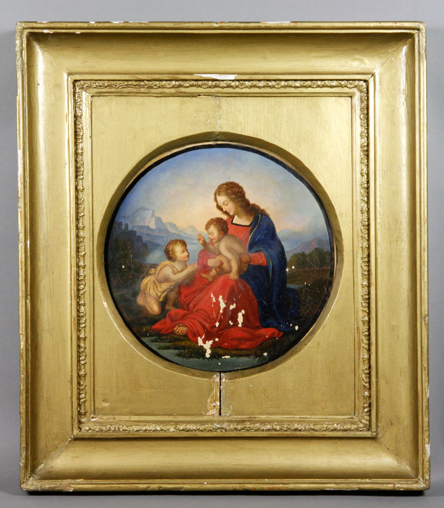 Appraisal: - th th C Italian Madonna with Child O P