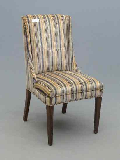 Appraisal: Vintage upholstered chair '' Seat Ht '' Overall Ht