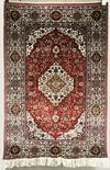 Appraisal: AREA RUG - ' x ' - Oriental silk area