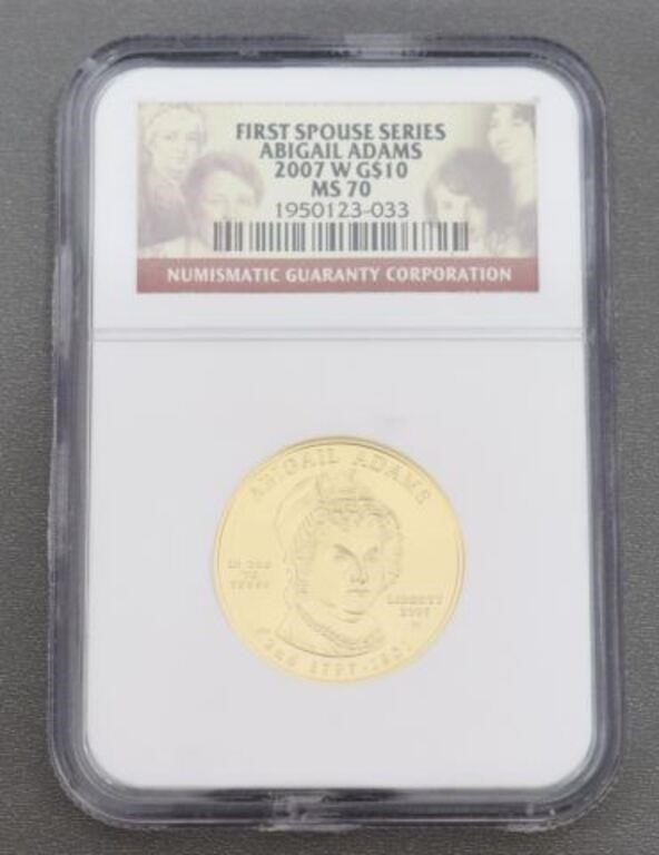 Appraisal: U S Gold Coin First Spouse Series Abigail Adams -W