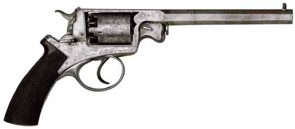 Appraisal: Deane Adams Double-Action Percussion Revolver cal '' octagonal barrel S