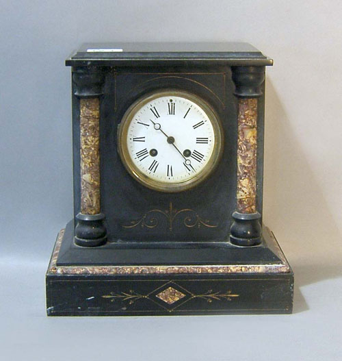 Appraisal: Victorian slate mantle clock h