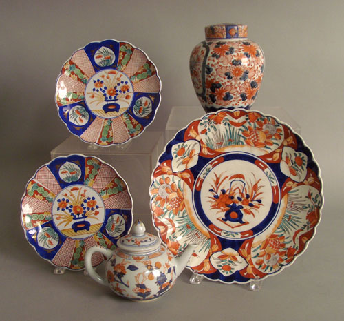 Appraisal: Five pcs of Imari