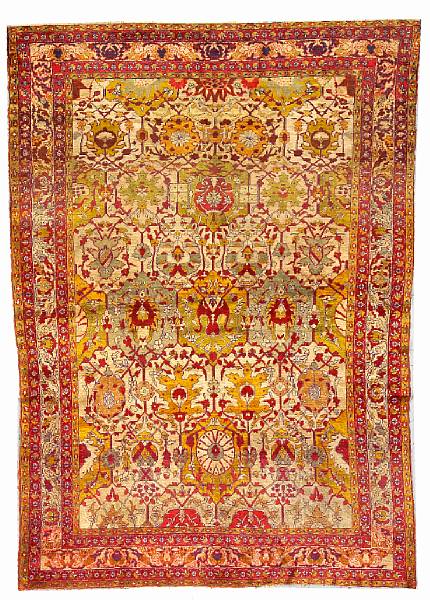 Appraisal: A silk Boursa rug West Anatolia late th century size