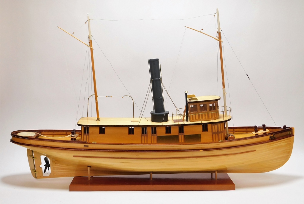 Appraisal: BLUEJACKET SEGUIN TUG BOAT SHIP MODEL Maine ContemporaryShip model of