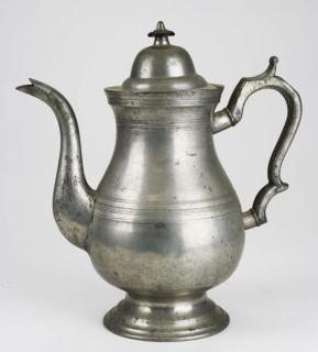 Appraisal: early th c American pewter coffee pot signed A Griswold