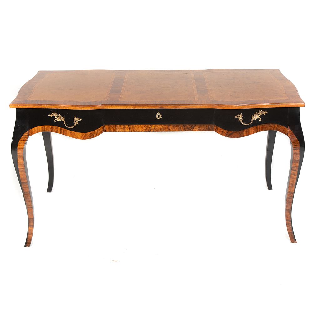 Appraisal: Louis XV Style Mixed Wood Bureau Plat Top with three