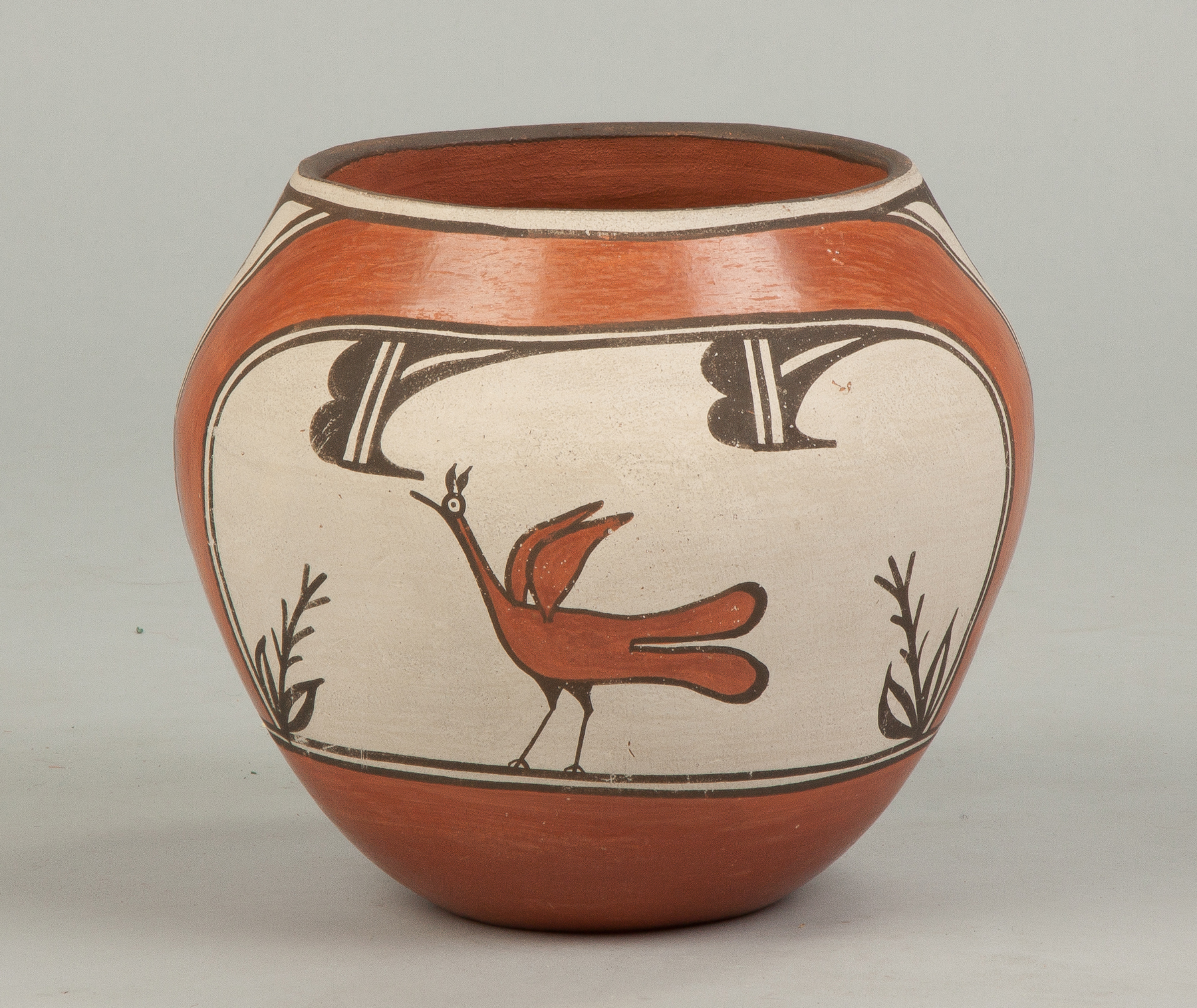 Appraisal: Helen Gachupin American - Zia Pot with Bird Sgn on