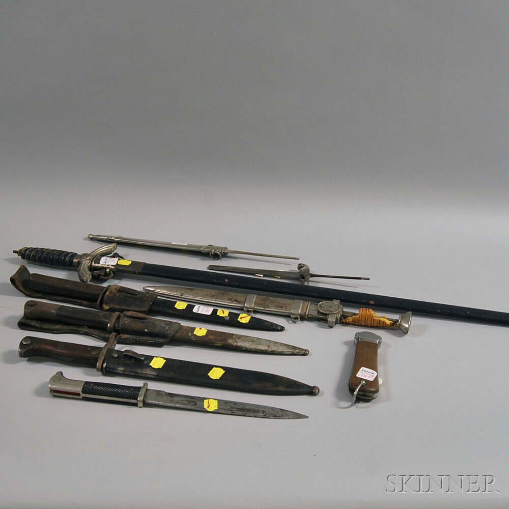 Appraisal: Group of German Dagger and Sword Parts c - nine