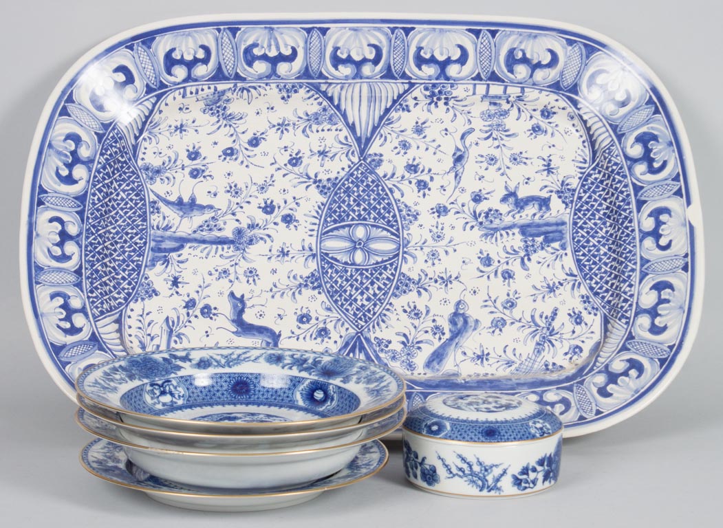 Appraisal: Mottahedeh porcelain articles in the Chinese Export manner Imperial Blue