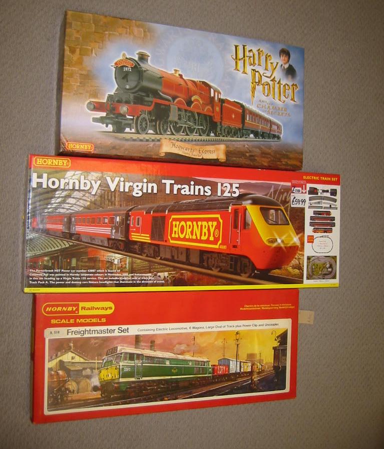 Appraisal: Three Hornby train sets Freightmaster Set R Hornby Virgin Trains