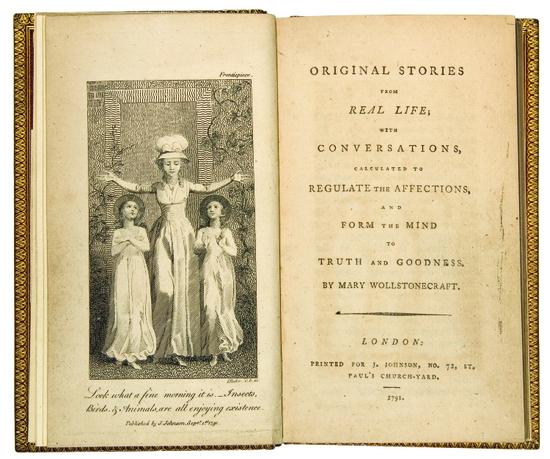 Appraisal: WOLLSTONECRAFT Mary - Original Stories from Real Life with Conversations