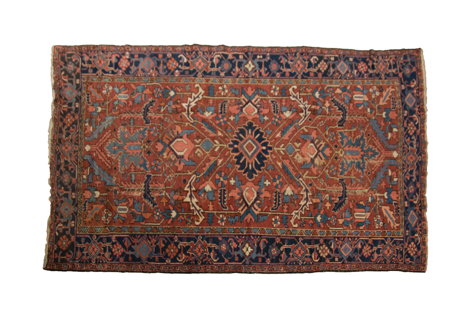 Appraisal: ORIENTAL RUG Ca - Room size Heriz Some wear '