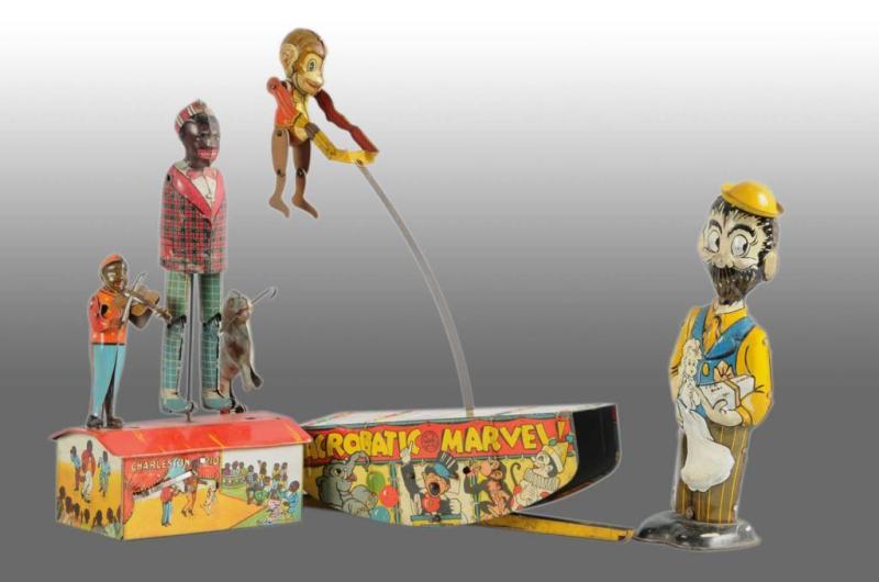 Appraisal: Lot of Tin Marx Wind-Up Toys Description American Includes one