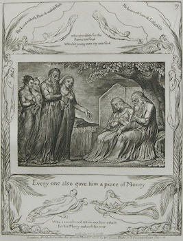 Appraisal: William Blake Lithograph Lithograph Every one also gave him a