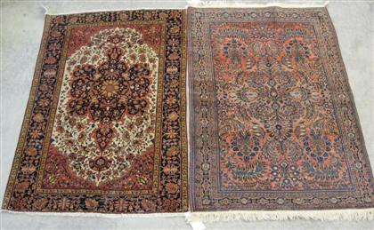 Appraisal: Two rugs a Sarouk Fereghan rug West Persia circa and