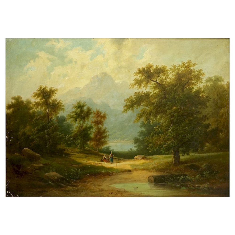 Appraisal: Colestin Brugner O C Colestin Brugner German - Oil on