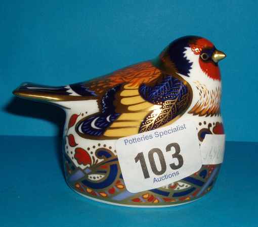 Appraisal: Royal Crown Derby Nesting Goldfinch Boxed