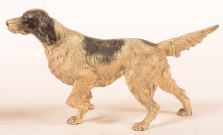 Appraisal: Hubley Cast Iron Setter Dog Doorstop No Painted in natural