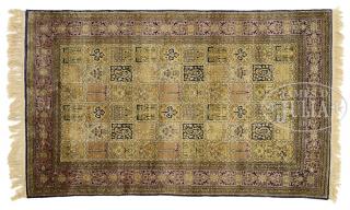 Appraisal: FINE SILK NAIN ORIENTAL RUG Central Persia mid- th century