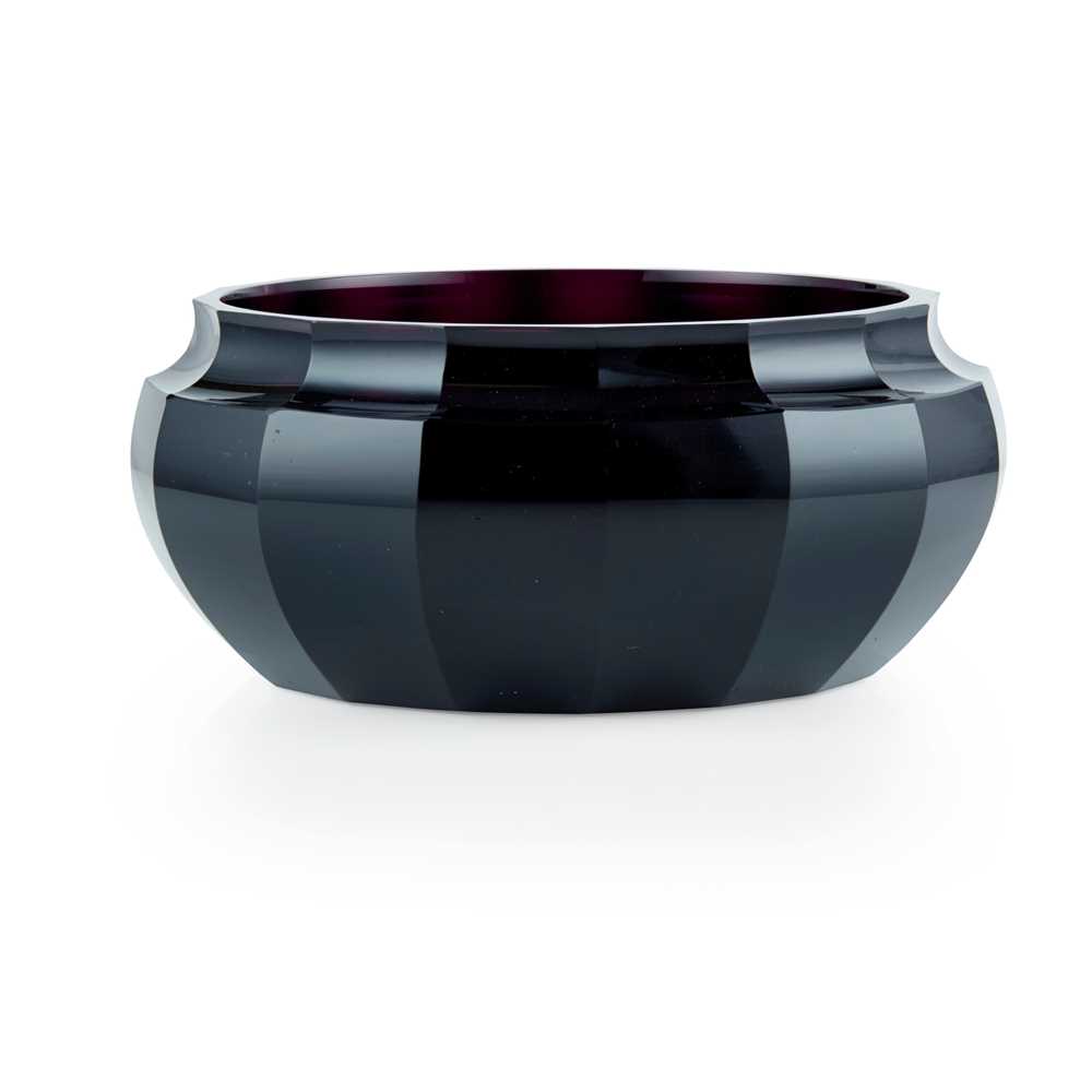 Appraisal: MICHAEL POWOLNY - FOR LOETZ BOWL CIRCA coloured glass together