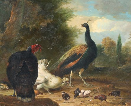 Appraisal: LEGOUT - GERARD Fernand French - ''Turkey in the Forest