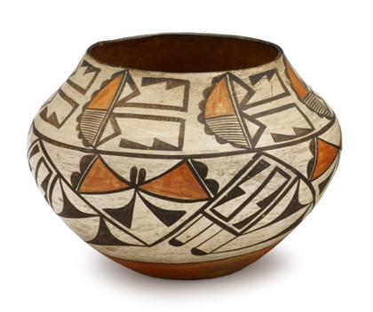 Appraisal: Polychrome Acoma pottery ollanew mexico early th century