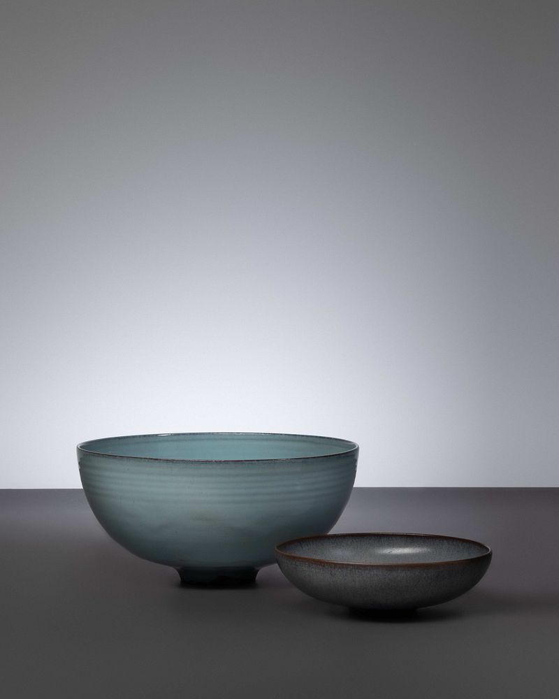 Appraisal: Gertrud and Otto Natzler Austrian - Austrian - Two Bowls