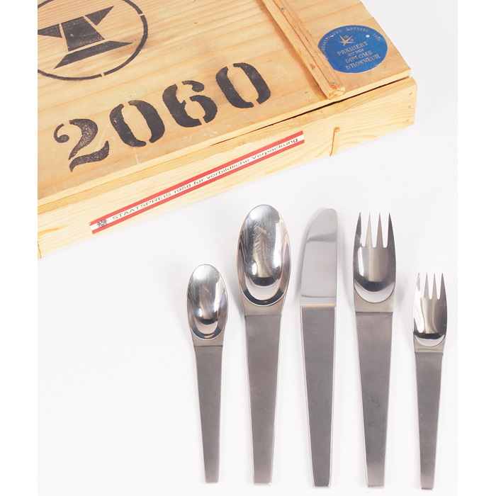 Appraisal: Carl Aubock Maestro flatware by Amboss Austria pieces set consists