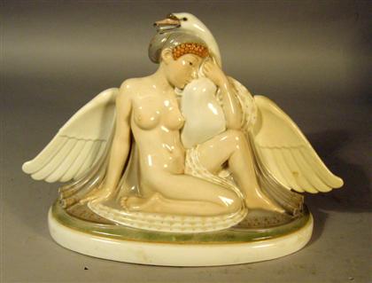 Appraisal: Royal Copenhagen porcelain figure of Leda the Swan th century