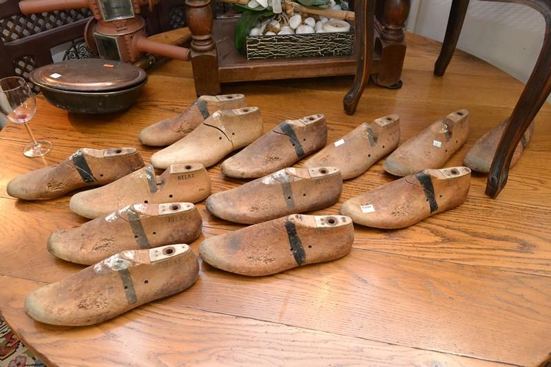 Appraisal: A GROUP OF TIMBER SHOE LASTS BY RELAX A GROUP