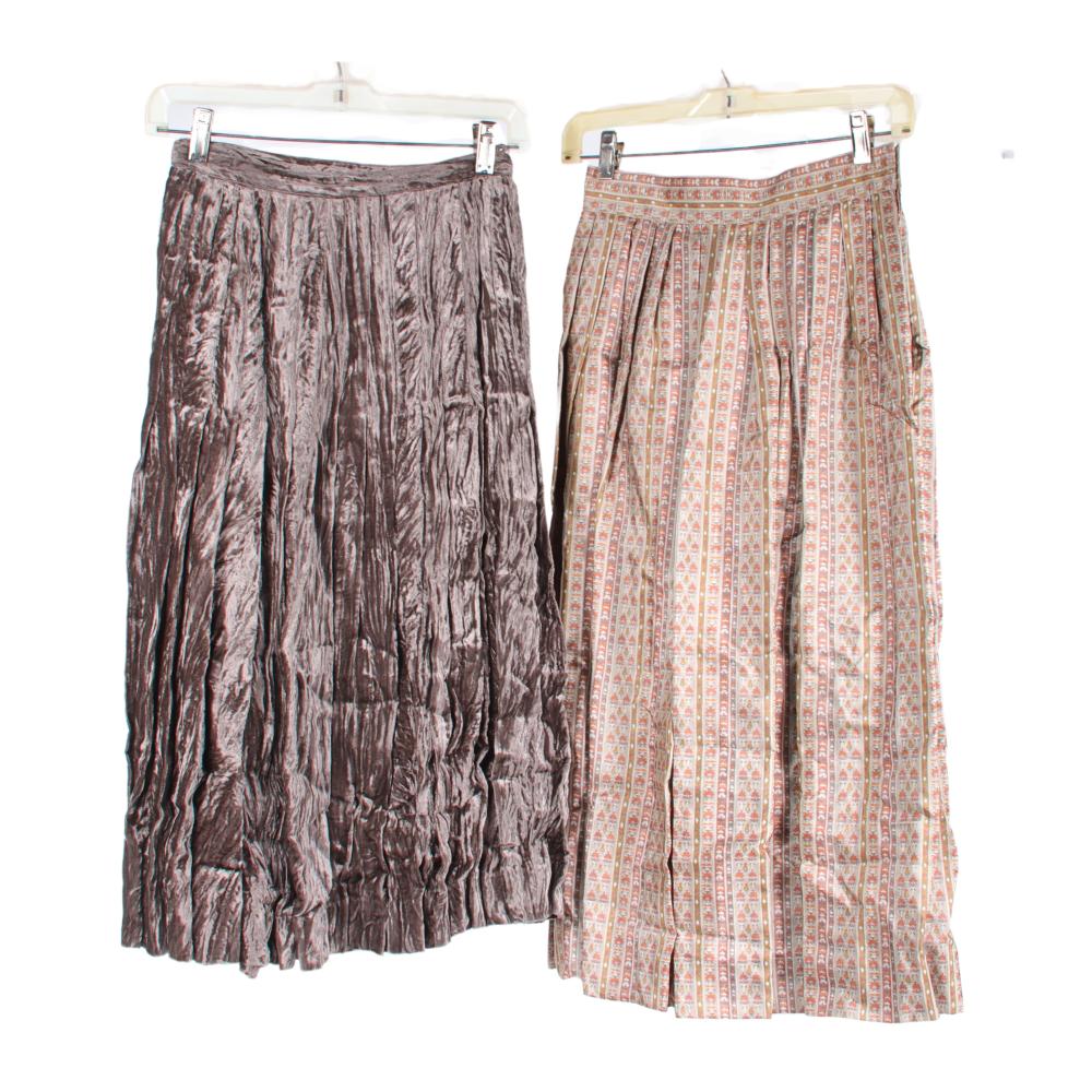 Appraisal: Saint Laurent Rive Gauche vintage s pair of midi skirts