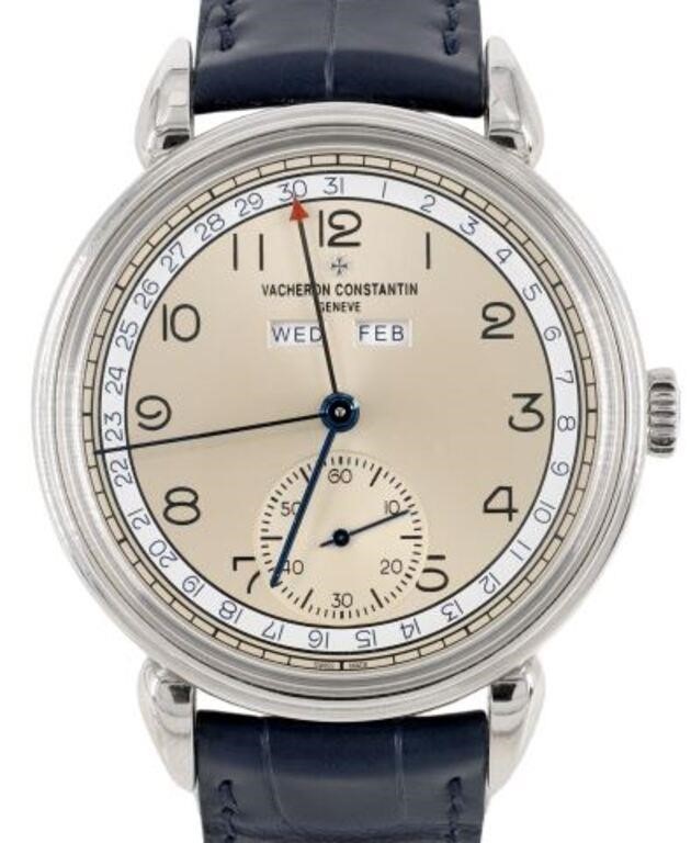 Appraisal: Gent's Swiss Vacheron Constantin Historiques Triple Calendrier wristwatch stainless steel