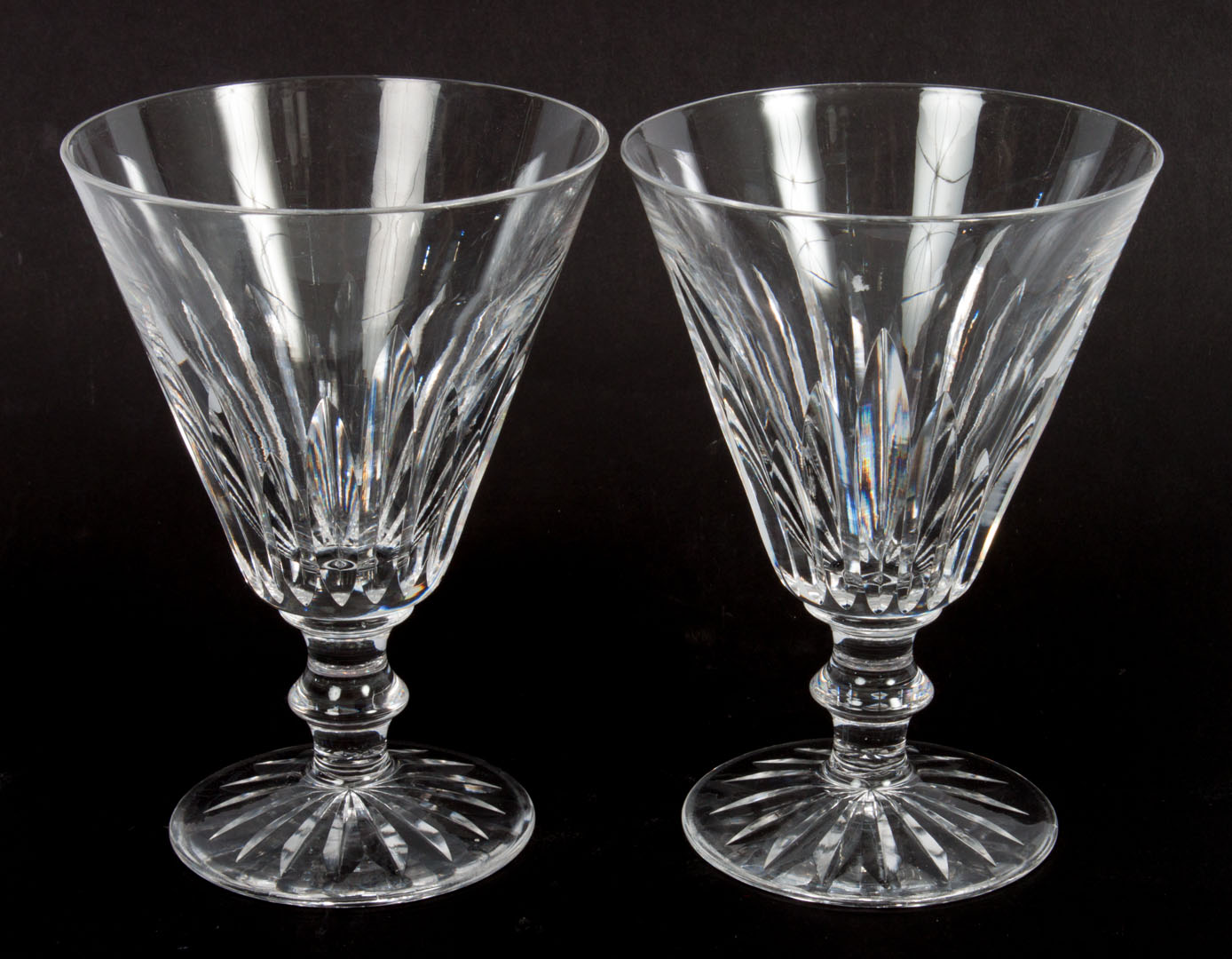 Appraisal: Eleven Waterford crystal water goblets each in H