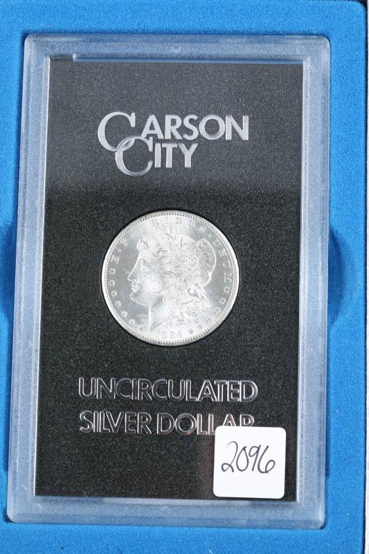 Appraisal: CARSON CITY SILVER DOLLAR Comes in GSA box and plastic