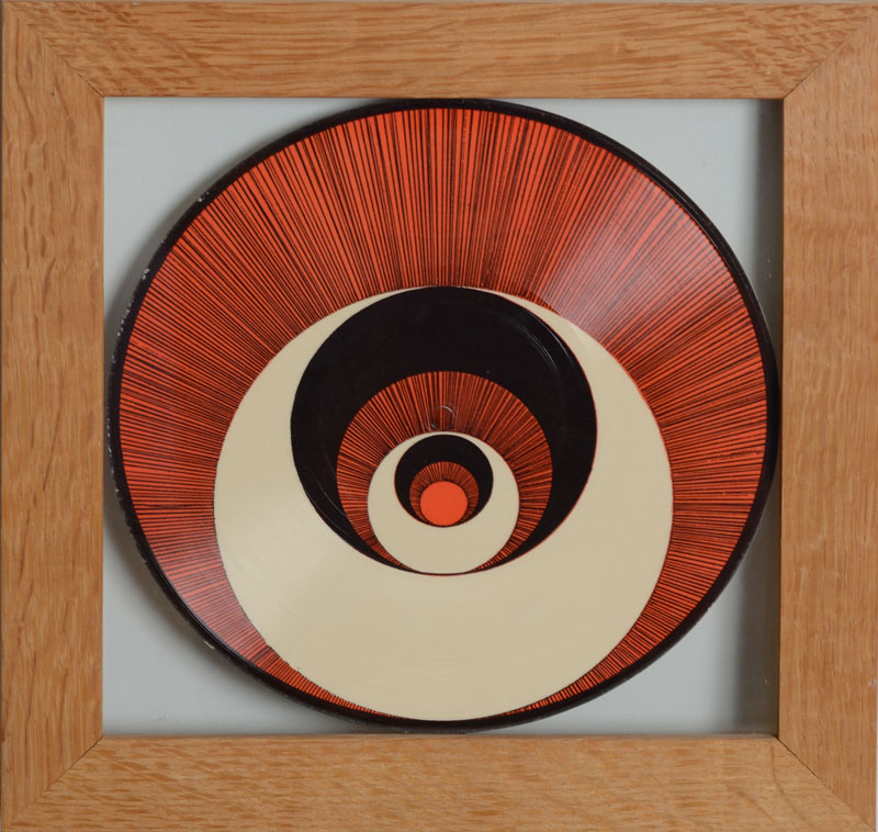 Appraisal: MARCEL DUCHAMP - CORELLES FROM ROTORELIEFS Offset lithographic record disc