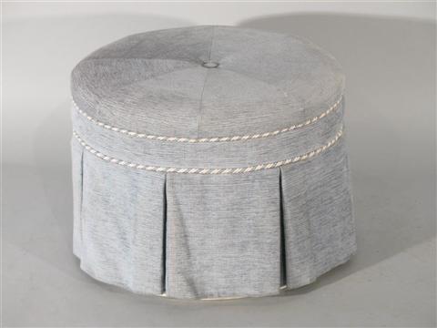 Appraisal: MODERN UPHOLSTERED OTTOMAN