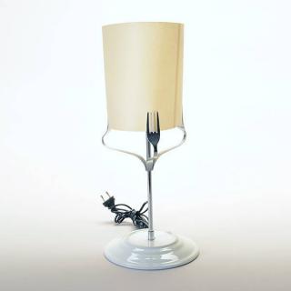 Appraisal: MIchael DeLuchi Fork Lamp Michael DeLucchi Table Lamp Private production