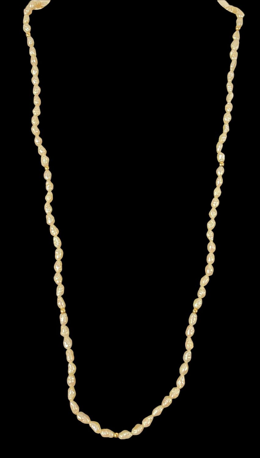 Appraisal: k Gold Fresh Water Pearl Necklace Piece is in good