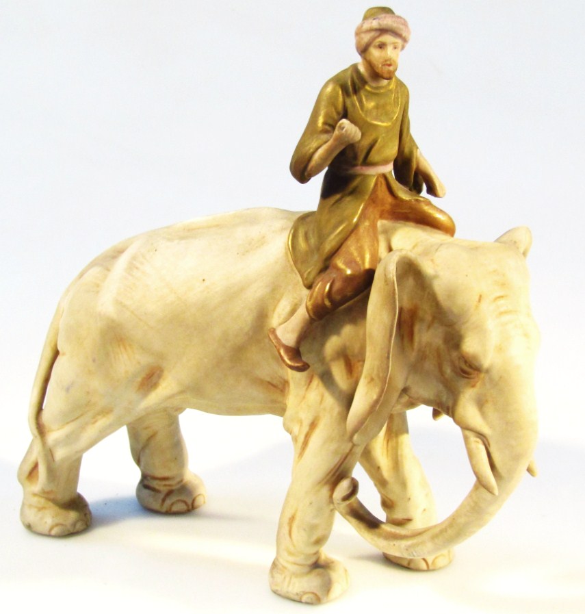 Appraisal: A thC bisque porcelain figure of a gentleman riding an