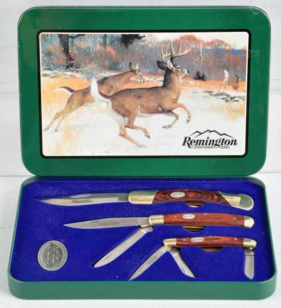 Appraisal: Remington Sportsman Series Knife Description Remington Sportsman Series Three knives