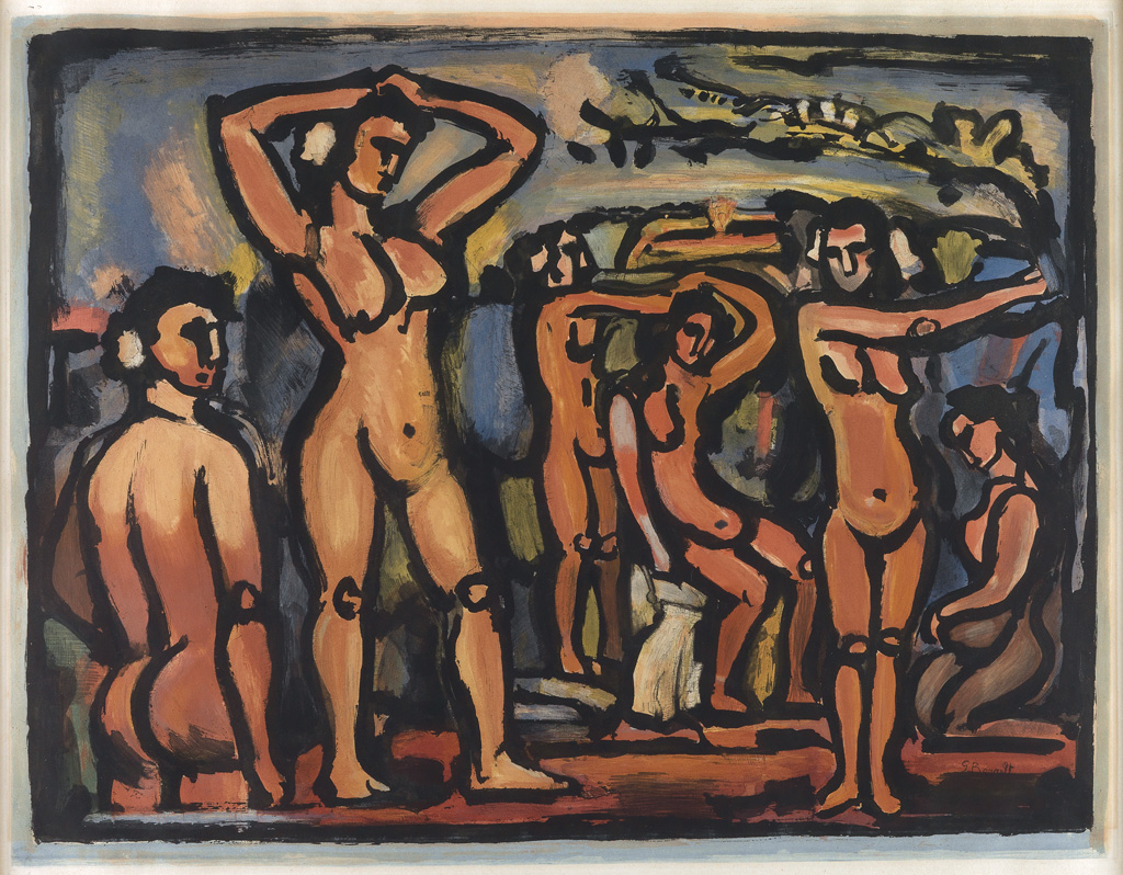 Appraisal: GEORGES ROUAULT Automne Color aquatint x mm x inches full