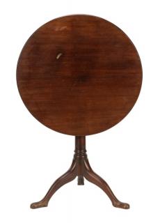 Appraisal: English Queen Anne Mahogany Flip Top Table English late th